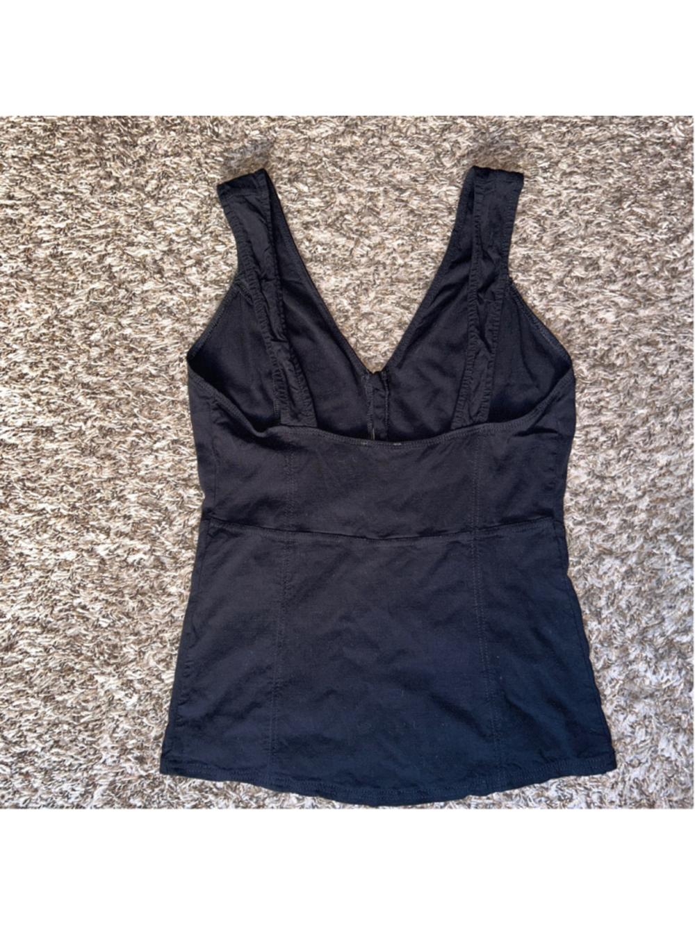 Women's Free People Initimately Black Button Detail Tank Top Size M - Picture 4 of 4